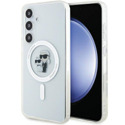 Viedtālruņa aizmugurējais vāciņš Samsung Galaxy S24 Karl and Choupette Heads Transparent