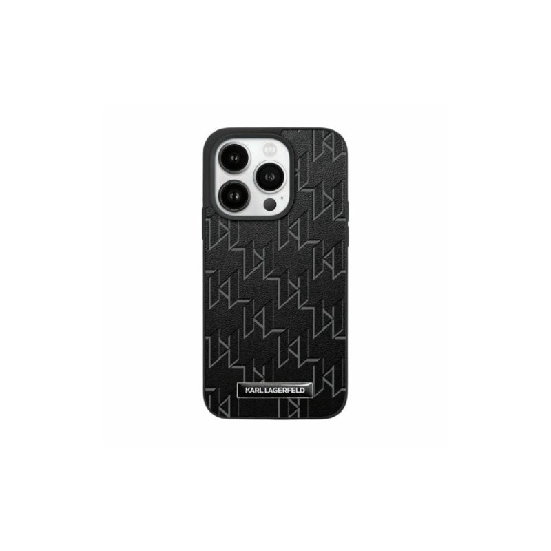 Viedtālruņa aizmugurējais vāciņš Apple iPhone 15 Pro Max Karl Head Mag Black