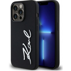 Viedtālruņa aizmugurējais vāciņš Apple Iphone 15 Script Metal Logo Black