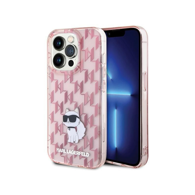 Viedtālruņa aizmugurējais vāciņš Apple iPhone 15 Pro Max Monogram Pink