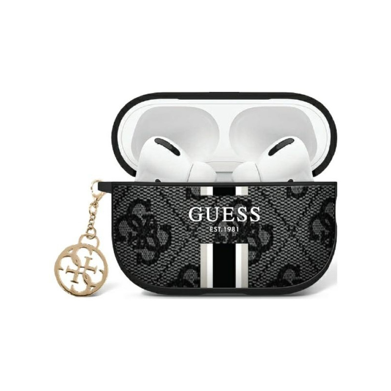 Bezvadu austiņu apvalks Apple Printed Stripe Black