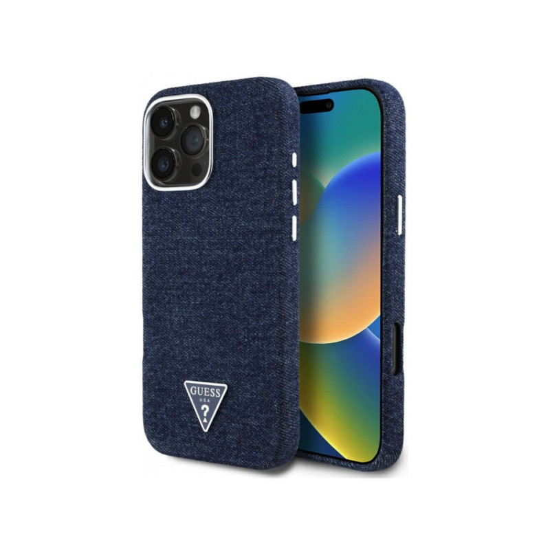 Viedtālruņa aizmugurējais vāciņš Apple iPhone 16 Pro Triangle Collection Blue