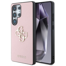 Viedtālruņa aizmugurējais vāciņš Samsung Galaxy S25 Ultra Big Metal Logo Pink