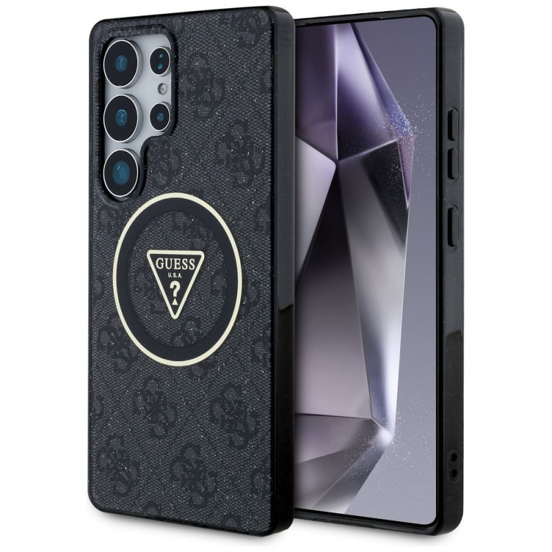 Viedtālruņa aizmugurējais vāciņš Apple Galaxy S25 Ultra Triangle Buttons MagSafe Black