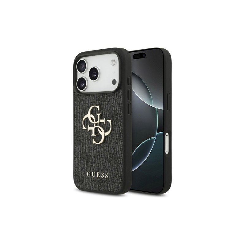 Viedtālruņa aizmugurējais vāciņš Apple iPhone 17 Pro Big Metal Logo Black