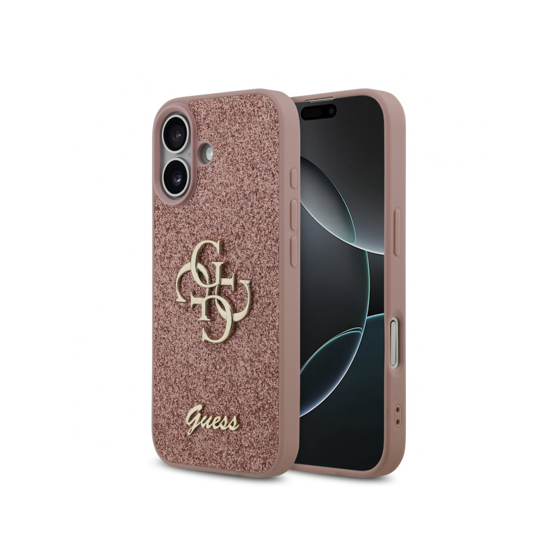 Viedtālruņa aizmugurējais vāciņš Apple iPhone 17 Glitter Collection Pink