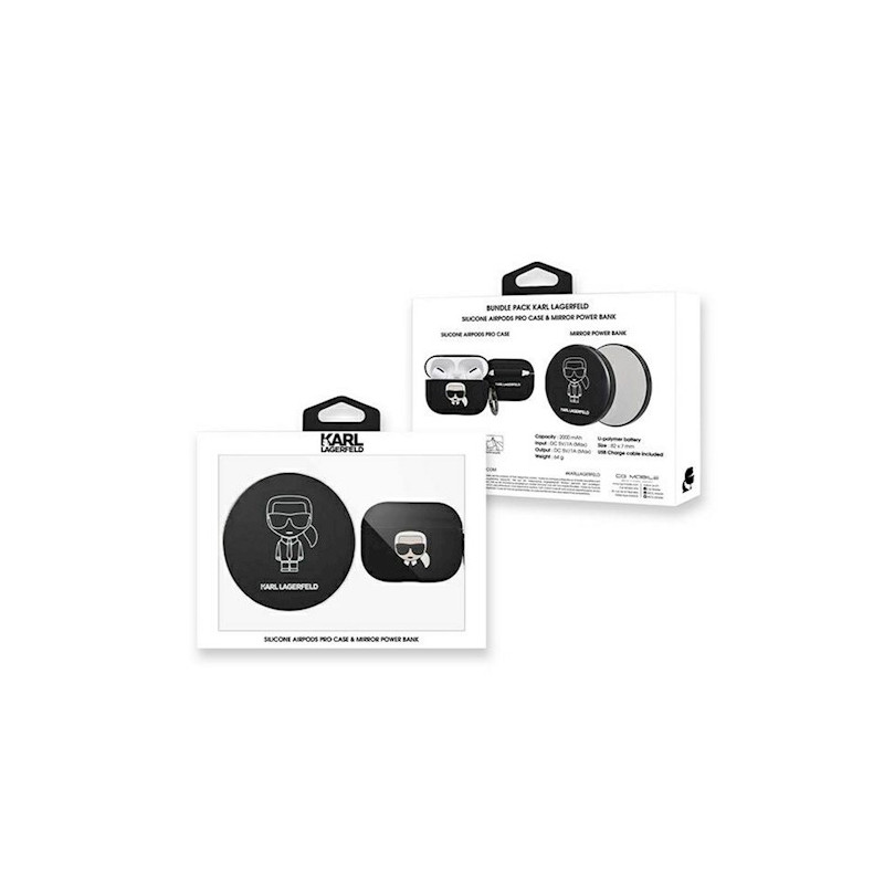 Bezvadu austiņu apvalks Apple KLBPPBOAPK Black, With Design