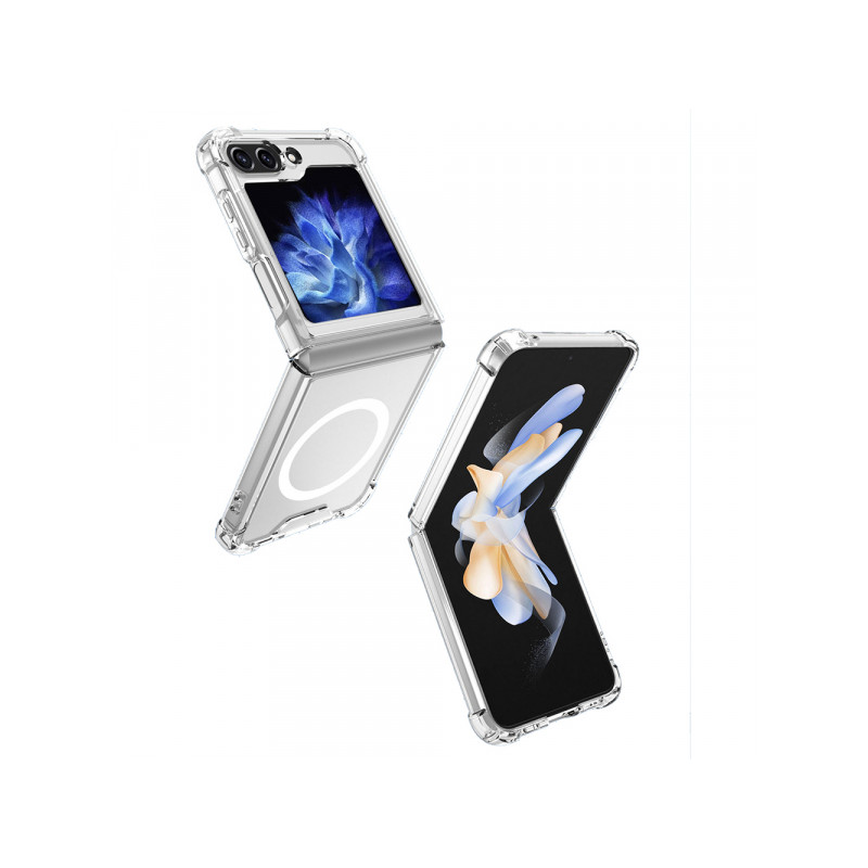Viedtālruņa atveramais maciņš Samsung Galaxy Z Flip 5 5G Acrylic Magsafe Transparent