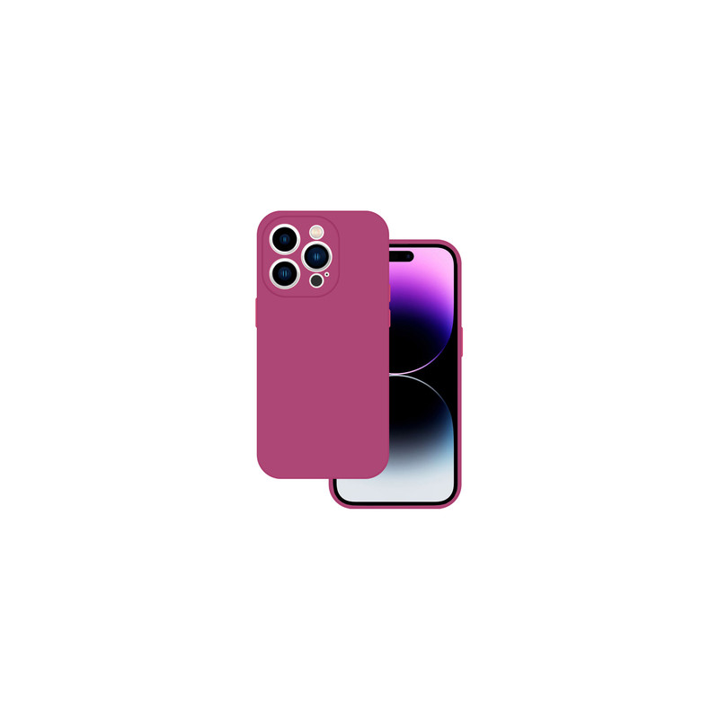 Viedtālruņa aizmugurējais vāciņš Apple iPhone 13 Silicone case Dark Pink