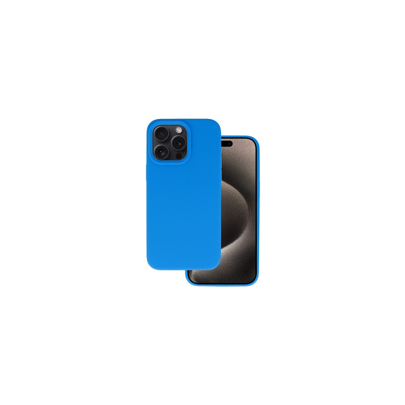 Viedtālruņa aizmugurējais vāciņš Apple iPhone 14 Silicone Lite Blue