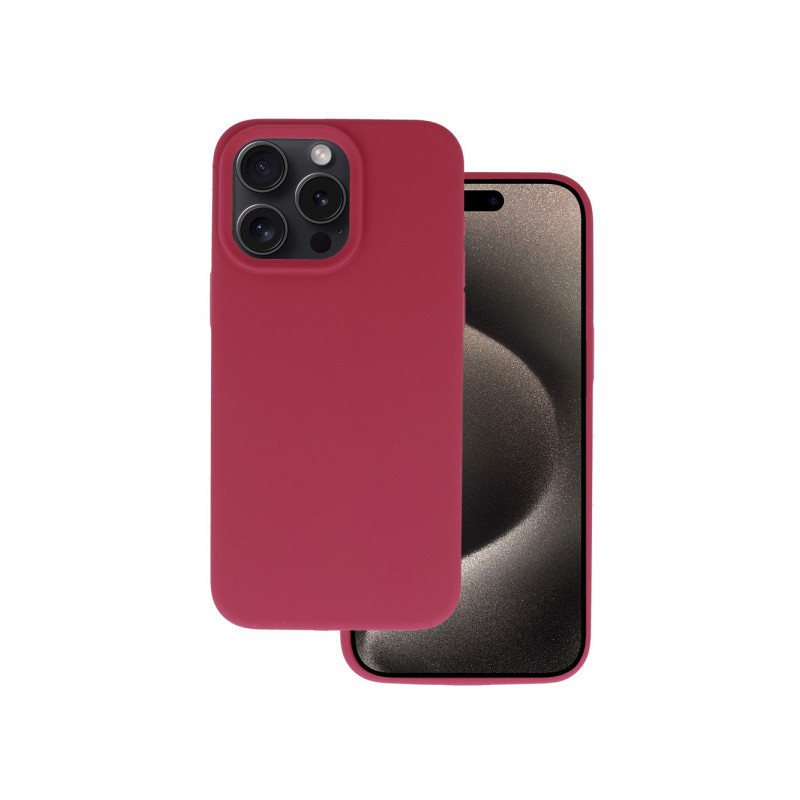 Viedtālruņa aizmugurējais vāciņš Xiaomi Redmi 12 4G Silicone Lite Burgundy
