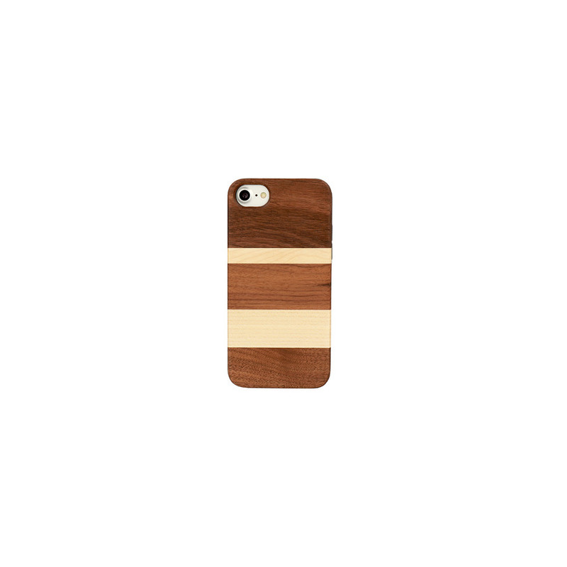 Viedtālruņa aizmugurējais vāciņš Apple iPhone XR Wood Design 2 Brown, With Design