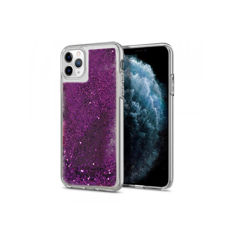 Viedtālruņa aizmugurējais vāciņš Samsung Galaxy S10 Liquid Glitter Violet