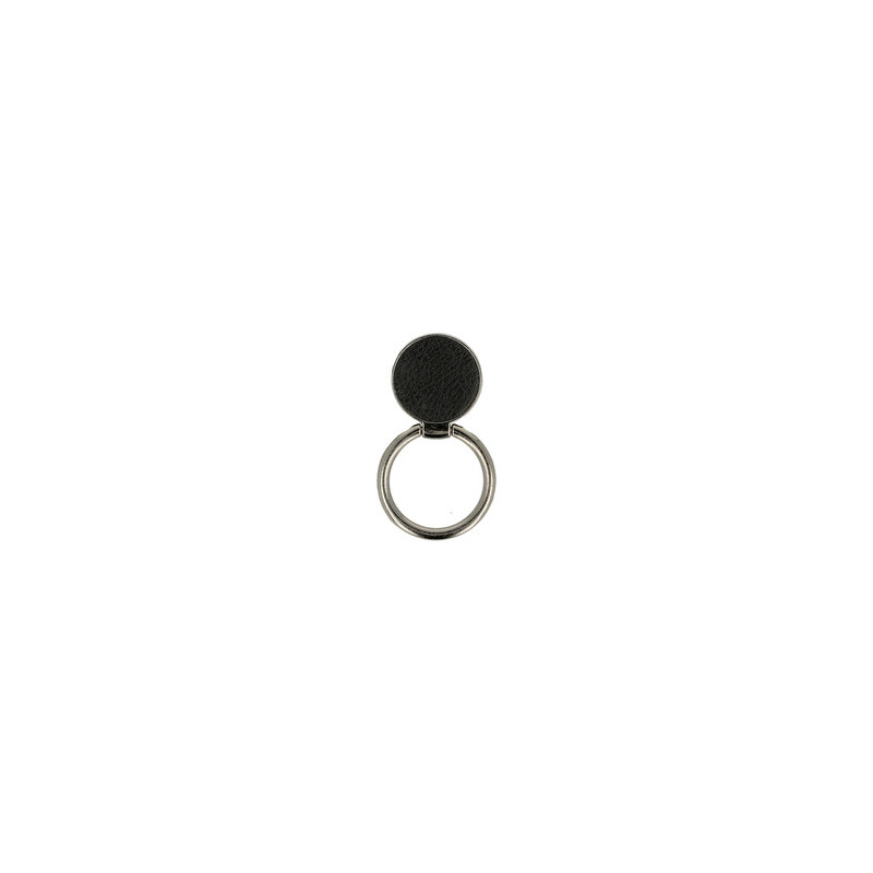 Viedtālruņa pirkstu turētājs Ring Leather Black