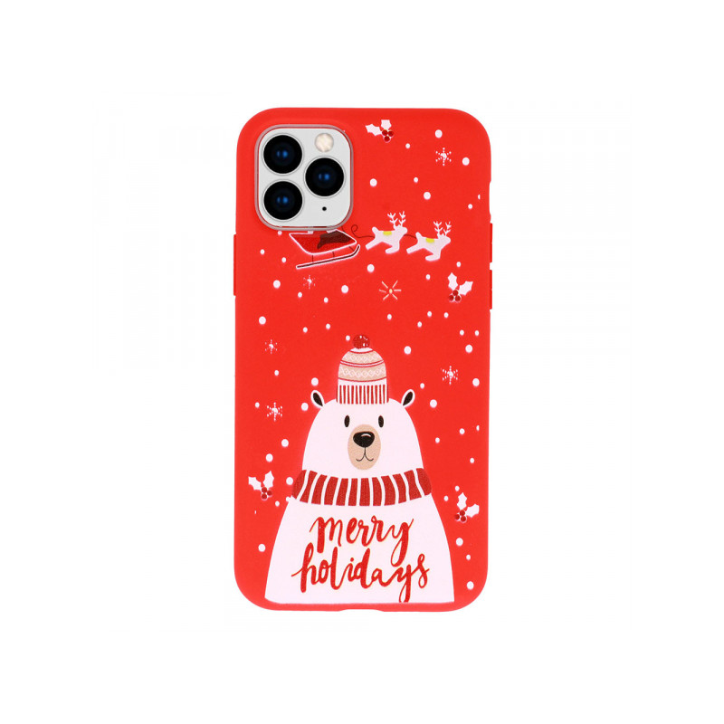 Viedtālruņa aizmugurējais vāciņš Xiaomi Redmi Note 9 Pro / Pro Max / S Christmas Design 5 Red, With Design