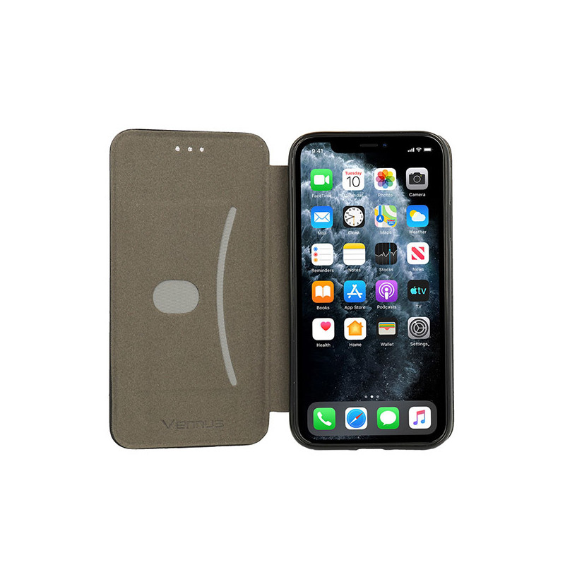 Viedtālruņa atveramais maciņš Apple iPhone 12 Pro Elegance Black