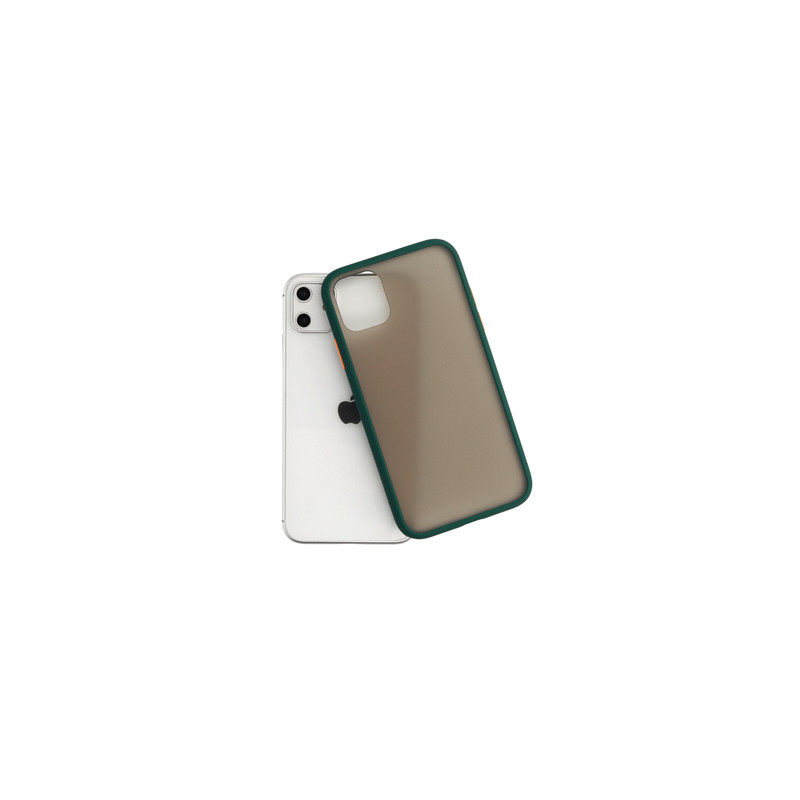 Viedtālruņa aizmugurējais vāciņš Xiaomi Redmi 9 / 9 Prime Color Button Bumper Green, Transparent