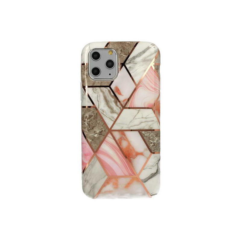 Viedtālruņa aizmugurējais vāciņš Apple iPhone 12 Mini Cosmo Marble Design 4 Mixed, With Design