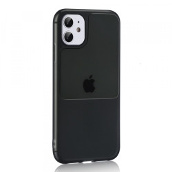 Viedtālruņa aizmugurējais vāciņš Apple iPhone 12 Pro Window Black, Transparent