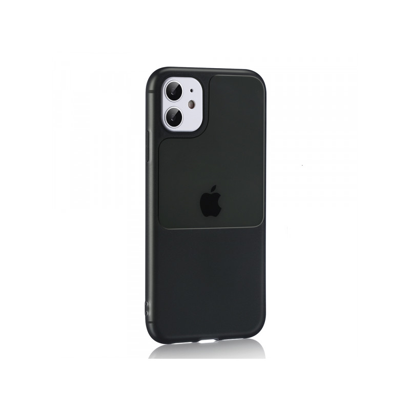 Viedtālruņa aizmugurējais vāciņš Apple iPhone 12 Pro Window Black, Transparent