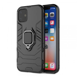 Viedtālruņa aizmugurējais vāciņš Xiaomi Redmi 9T Ring Armor Black