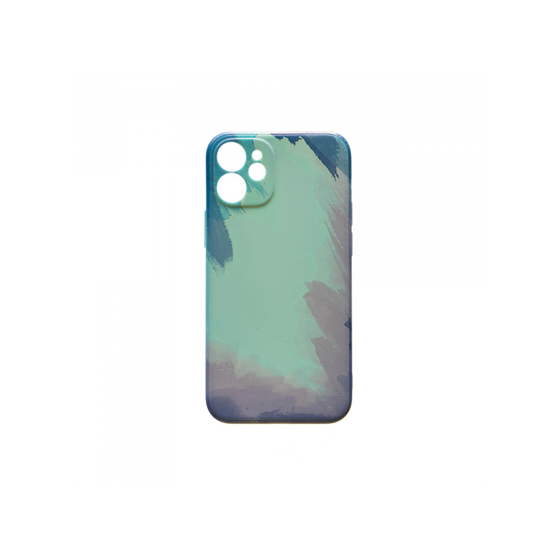 Viedtālruņa aizmugurējais vāciņš Apple iPhone 12 Mini Ink Design 4 Blue, With Design