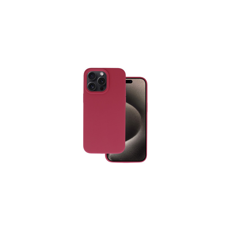 Viedtālruņa aizmugurējais vāciņš Apple iPhone 16 Pro Silicone Lite Burgundy