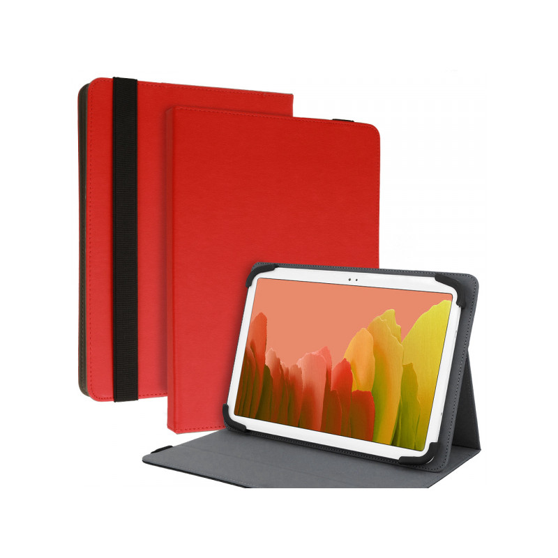 Planšetdatora universālais maciņš Leather Tablet Red