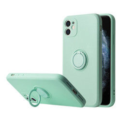 Viedtālruņa aizmugurējais vāciņš Apple iPhone XR Silicone Ring Mint