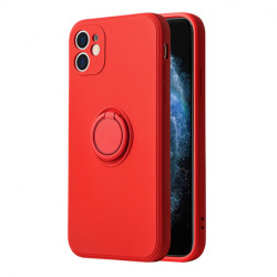Viedtālruņa aizmugurējais vāciņš Apple iPhone 11 Pro Silicone Ring Red