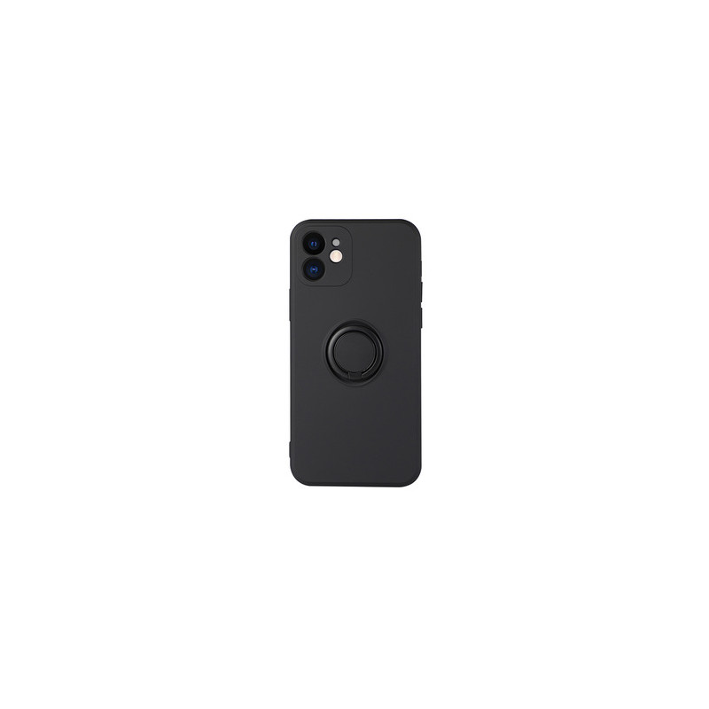 Viedtālruņa aizmugurējais vāciņš Apple iPhone 13 Silicone Ring Black