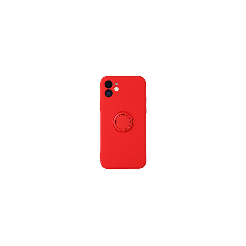Viedtālruņa aizmugurējais vāciņš Apple iPhone 13 Mini Silicone Ring Red