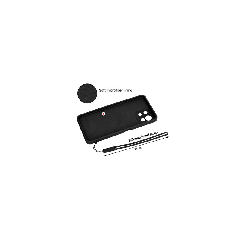 Viedtālruņa aizmugurējais vāciņš Apple iPhone 13 Pro Silicone Ring Black