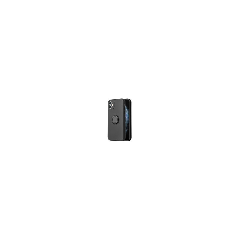 Viedtālruņa aizmugurējais vāciņš Apple iPhone 13 Pro Max Silicone Ring Black