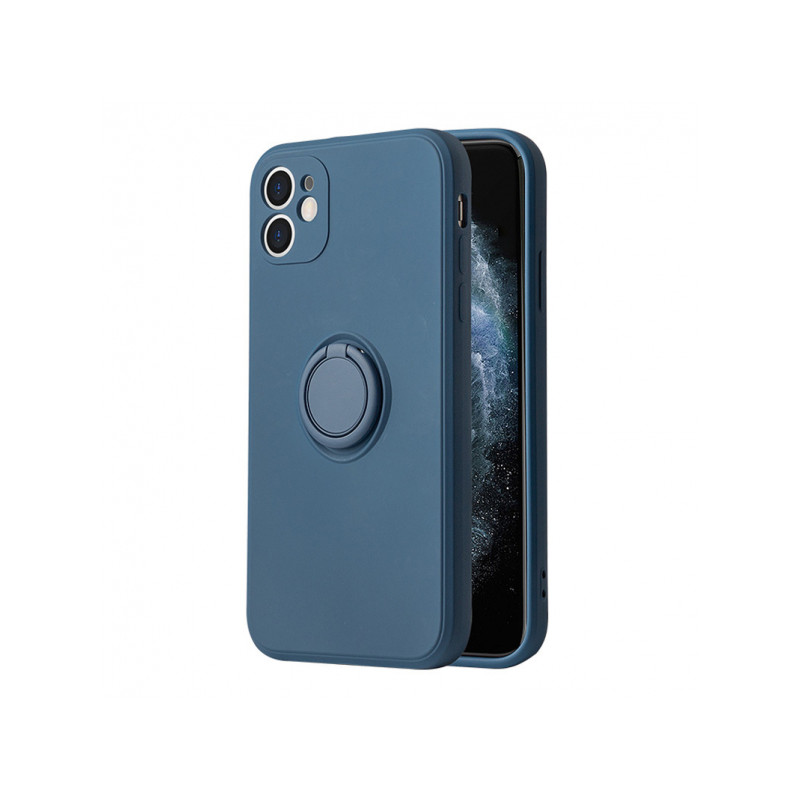 Viedtālruņa aizmugurējais vāciņš Xiaomi Redmi 9 / 9 Prime Silicone Ring Blue