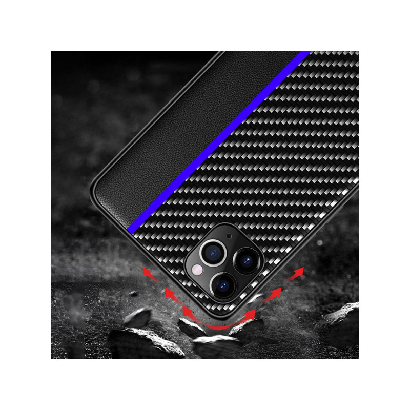 Viedtālruņa aizmugurējais vāciņš Xiaomi Mi 11 Lite / Mi 11 Lite 5G / 11 Lite 5G NE Protect Carbon Black, Blue