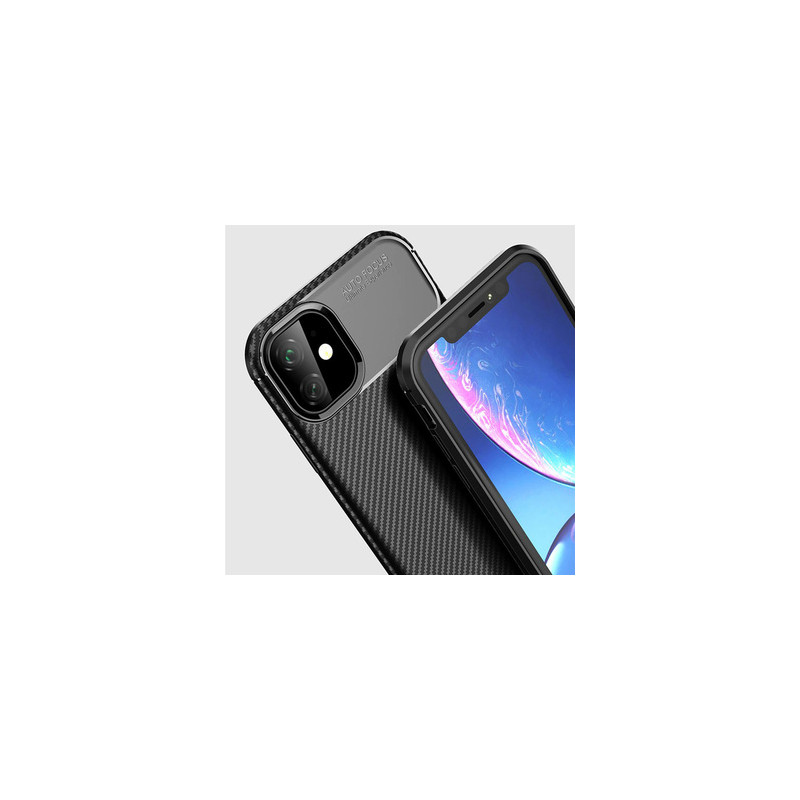 Viedtālruņa aizmugurējais vāciņš Samsung Galaxy A12 Carbon Elite Black