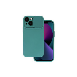 Viedtālruņa aizmugurējais vāciņš Samsung Galaxy A12 Camshield Dark Green