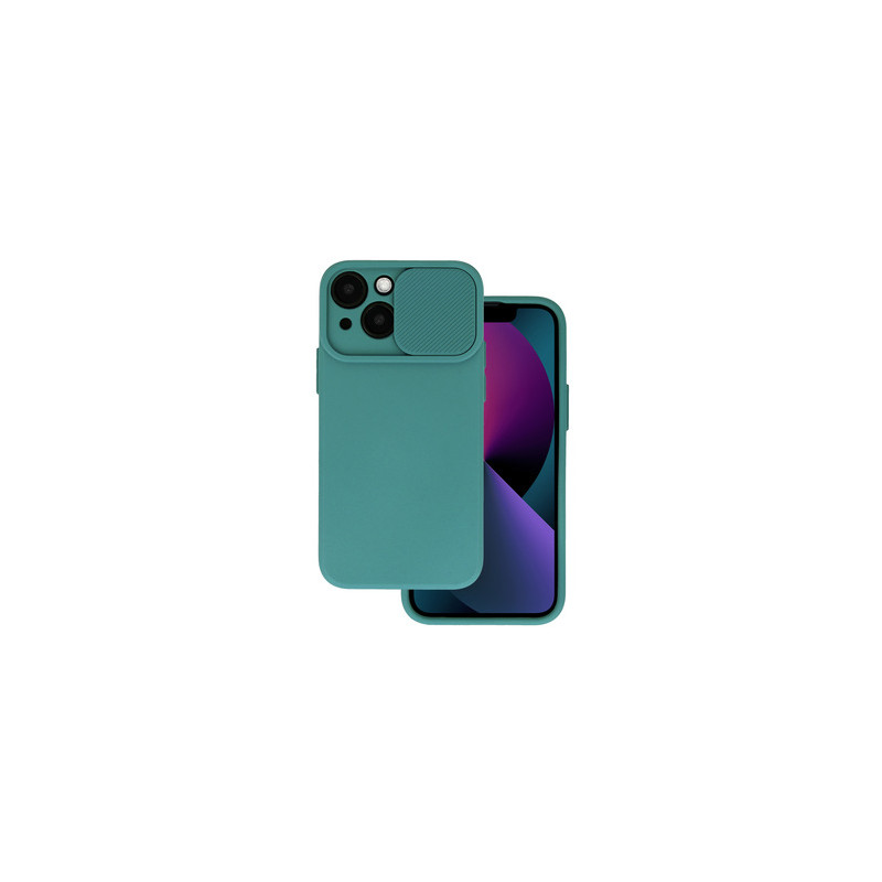 Viedtālruņa aizmugurējais vāciņš Apple iPhone 14 Camshield Dark Green