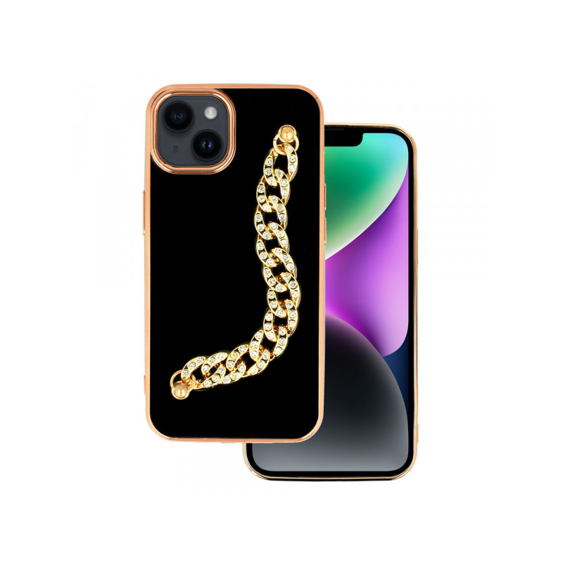 Viedtālruņa aizmugurējais vāciņš Apple iPhone 14 Trend design 4 Black