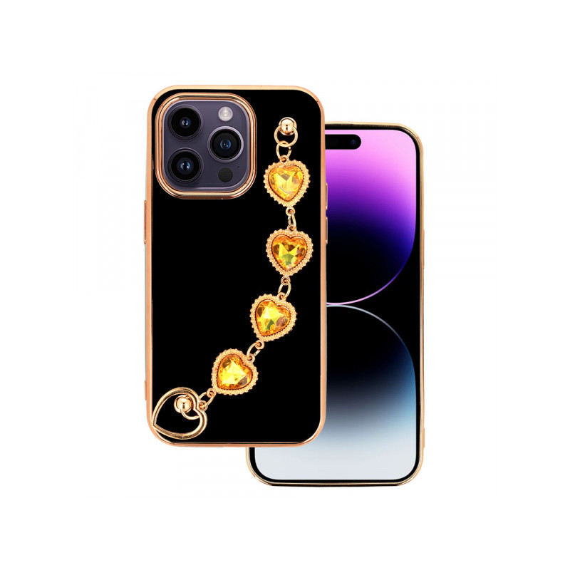 Viedtālruņa aizmugurējais vāciņš Apple iPhone 14 Pro Max Trend design 2 Black