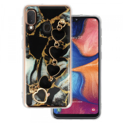Viedtālruņa aizmugurējais vāciņš Samsung Galaxy A20E Trend Case Design 1 Black, With Design