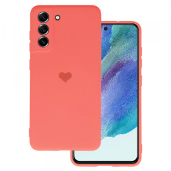 Viedtālruņa aizmugurējais vāciņš Xiaomi Redmi 10C Silicone Heart Peach