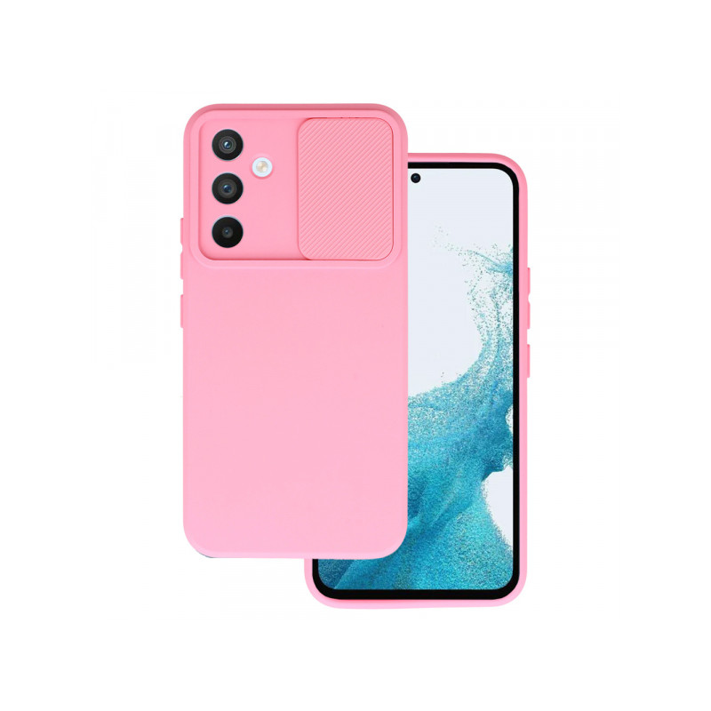 Viedtālruņa aizmugurējais vāciņš Samsung Galaxy A54 5G Camshield Light Pink