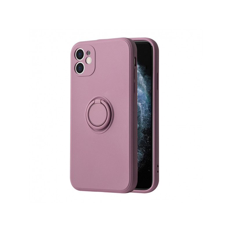 Viedtālruņa aizmugurējais vāciņš Samsung Galaxy S23 Silicone Ring Purple