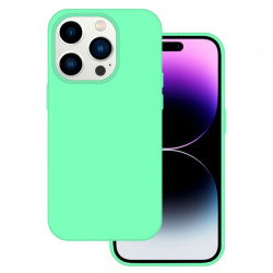 Viedtālruņa aizmugurējais vāciņš Apple iPhone 14 Pro Silicone Premium Mint