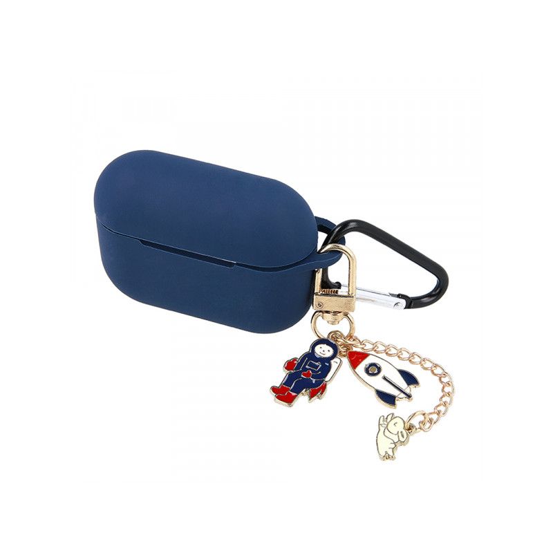 Bezvadu austiņu apvalks Apple Silicone case Dark Blue