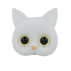 Viedtālruņa pirkstu turētājs Cat Holder White