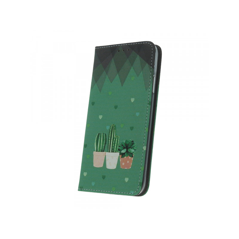 Viedtālruņa atveramais maciņš Xiaomi Redmi 12C Smart Trendy Cactus 2 Green, With Design