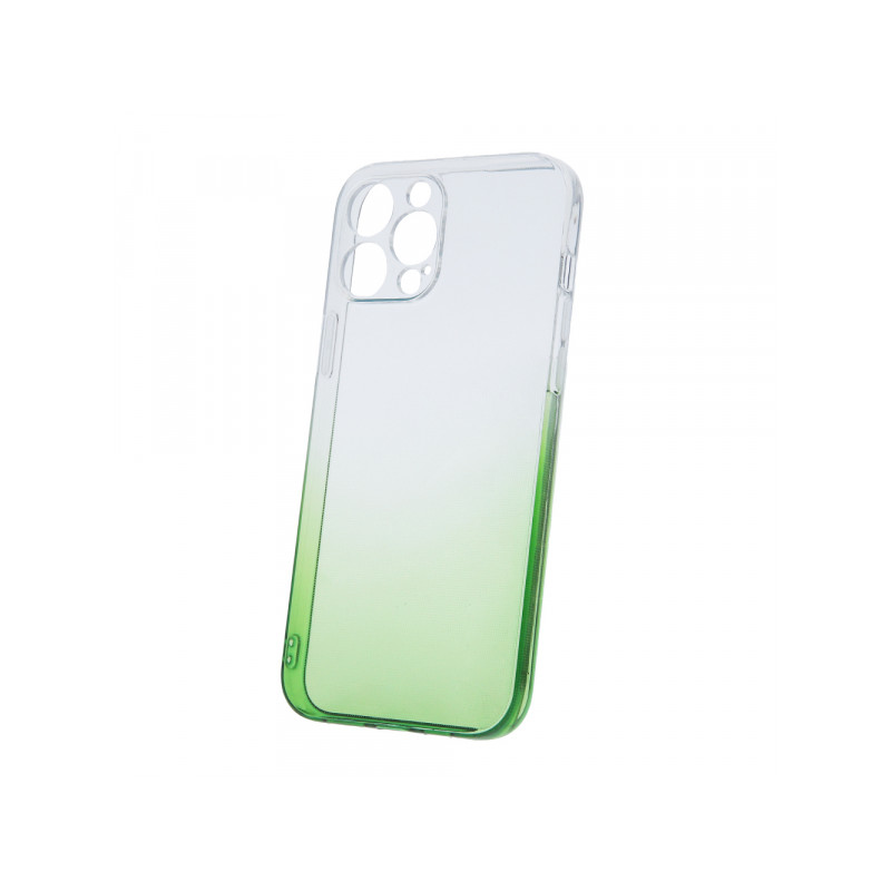 Viedtālruņa aizmugurējais vāciņš Apple Iphone 15 Gradient 2mm Green, Transparent